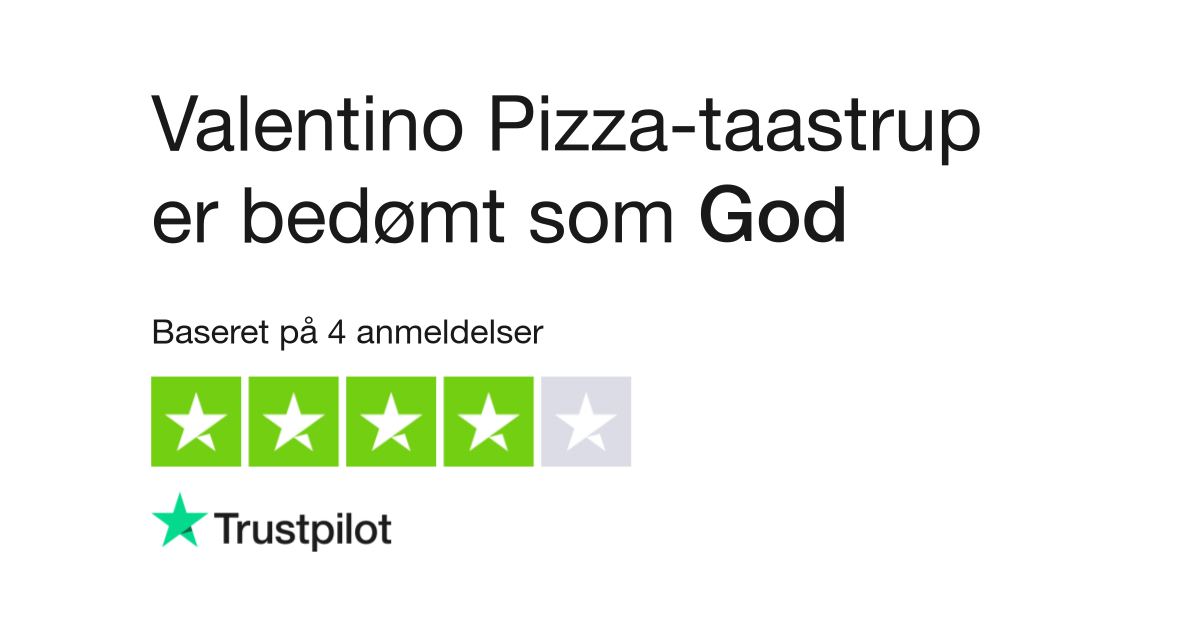 Anmeldelser af Valentino Pizza-taastrup | Læs kundernes anmeldelser af valentino-pizza-taastrup.dk