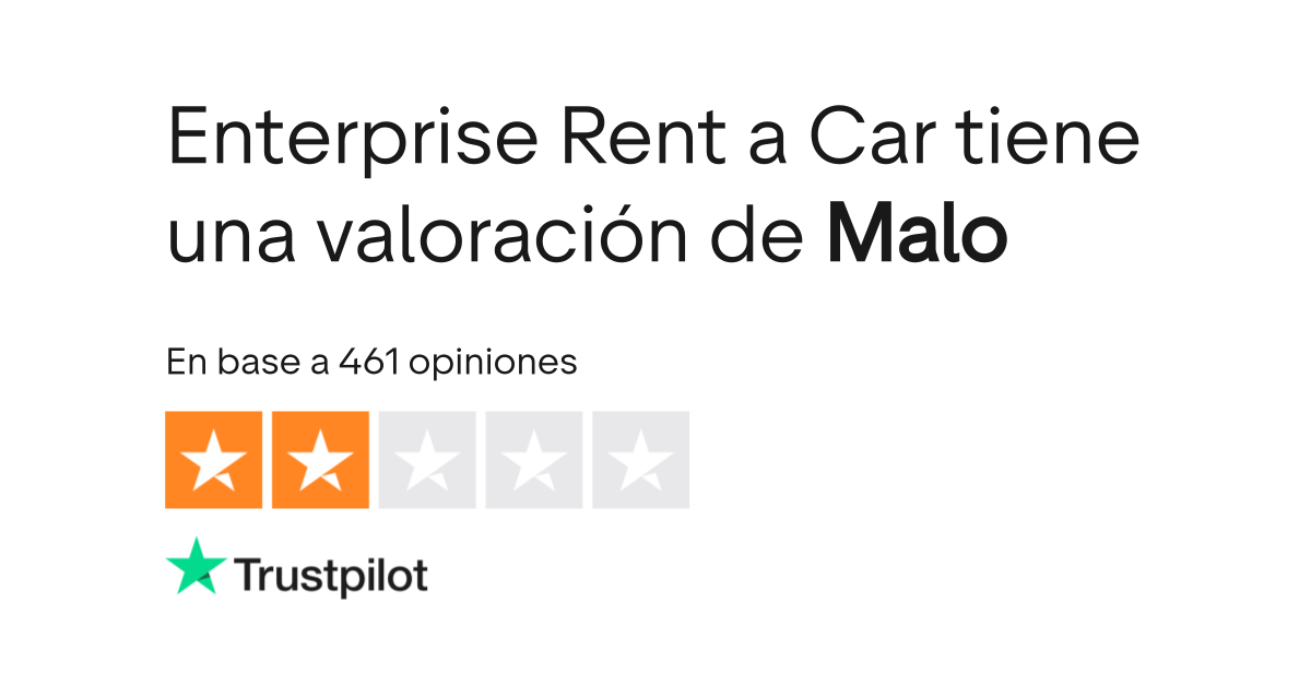 Opiniones sobre Enterprise Rent a Car Lee las opiniones sobre el servicio de