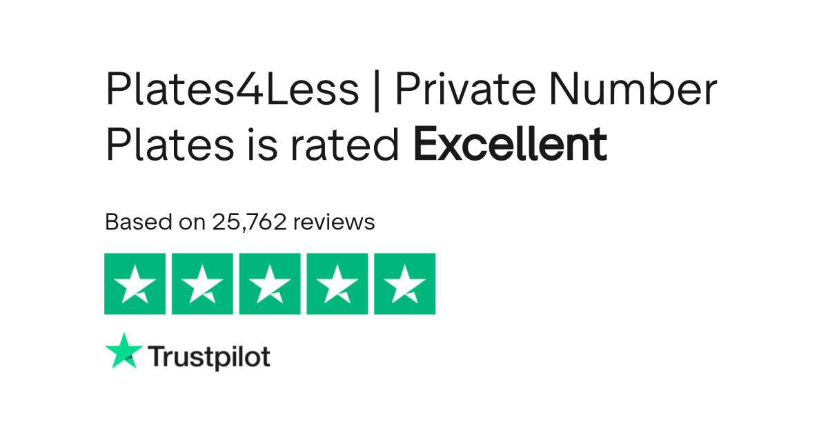 Plates4Less Private Number Plates Reviews Read Customer Service