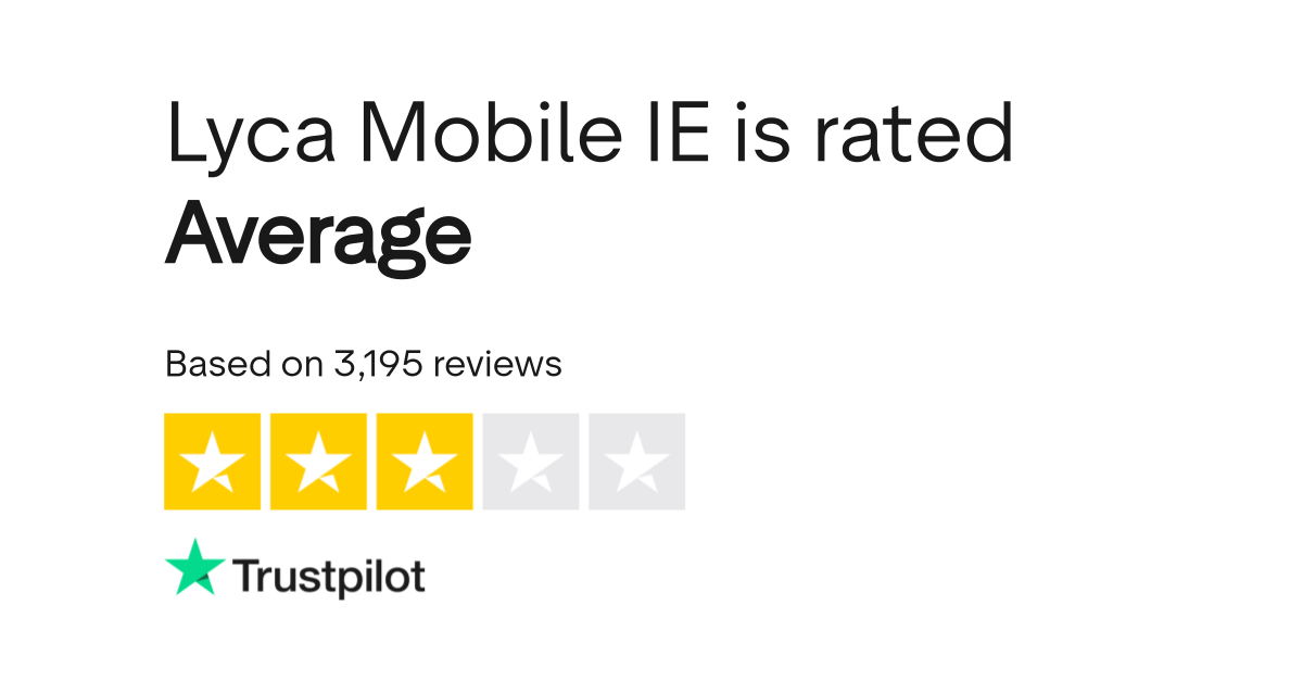 Lycamobile Ireland Reviews Read Customer Service Reviews