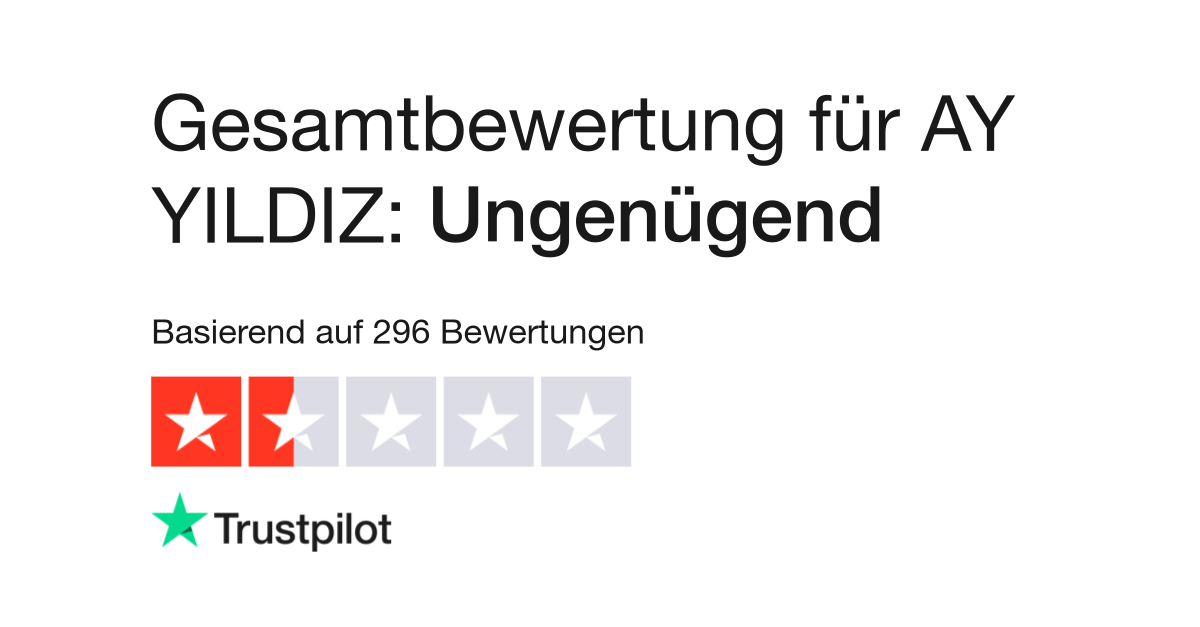 Bewertungen zu AY YILDIZ, Lesen Sie Kundenbewertungen zu www.ayyildiz.de