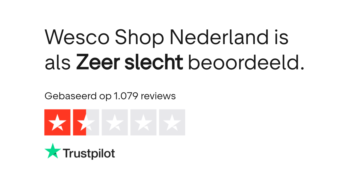 Wesco Shop Nederland reviews Bekijk consumentenreviews over
