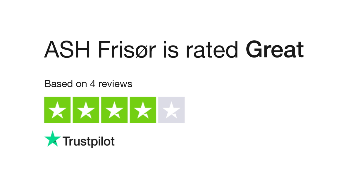 ASH Frisør Reviews | Read Customer Service of ashfrisor.dk