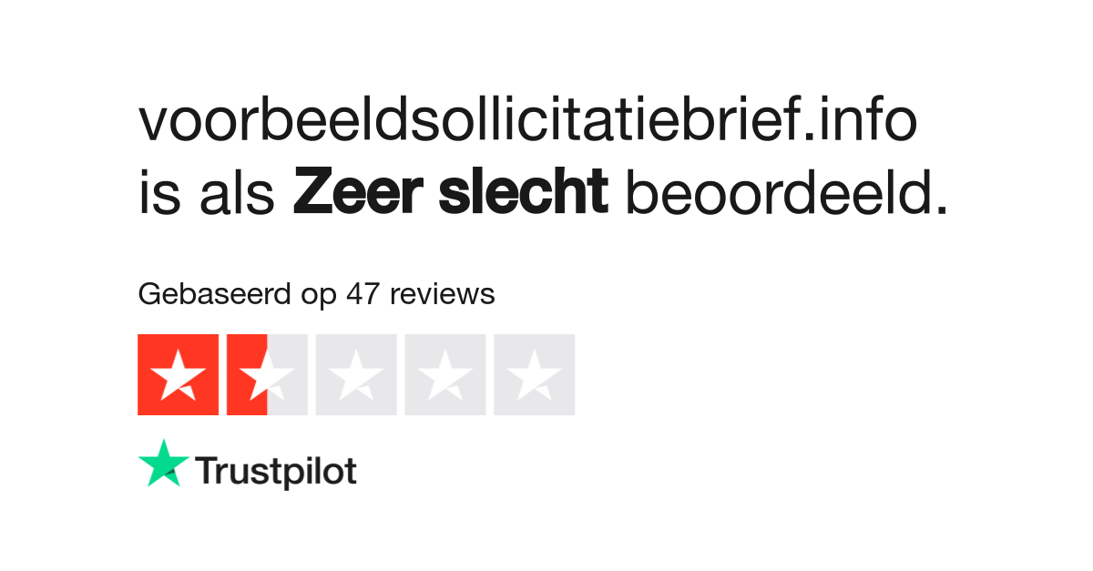 Voorbeeldsollicitatiebrief Info Reviews Lees Klantreviews