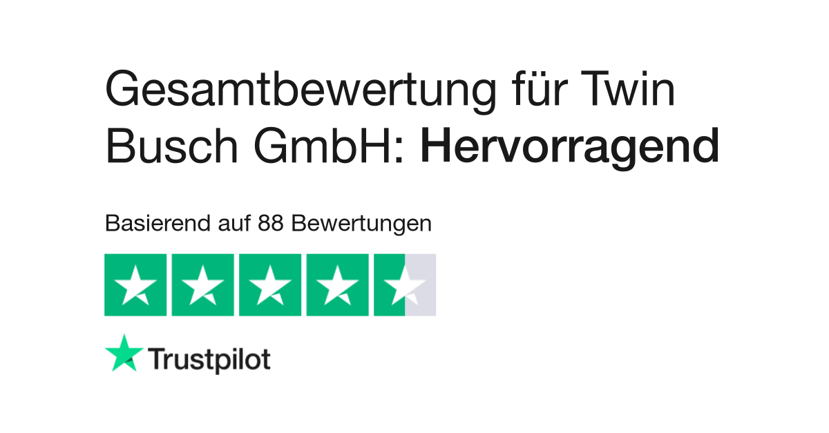 Bewertungen zu Twin Busch GmbH, Lesen Sie Kundenbewertungen zu www. twinbusch.de