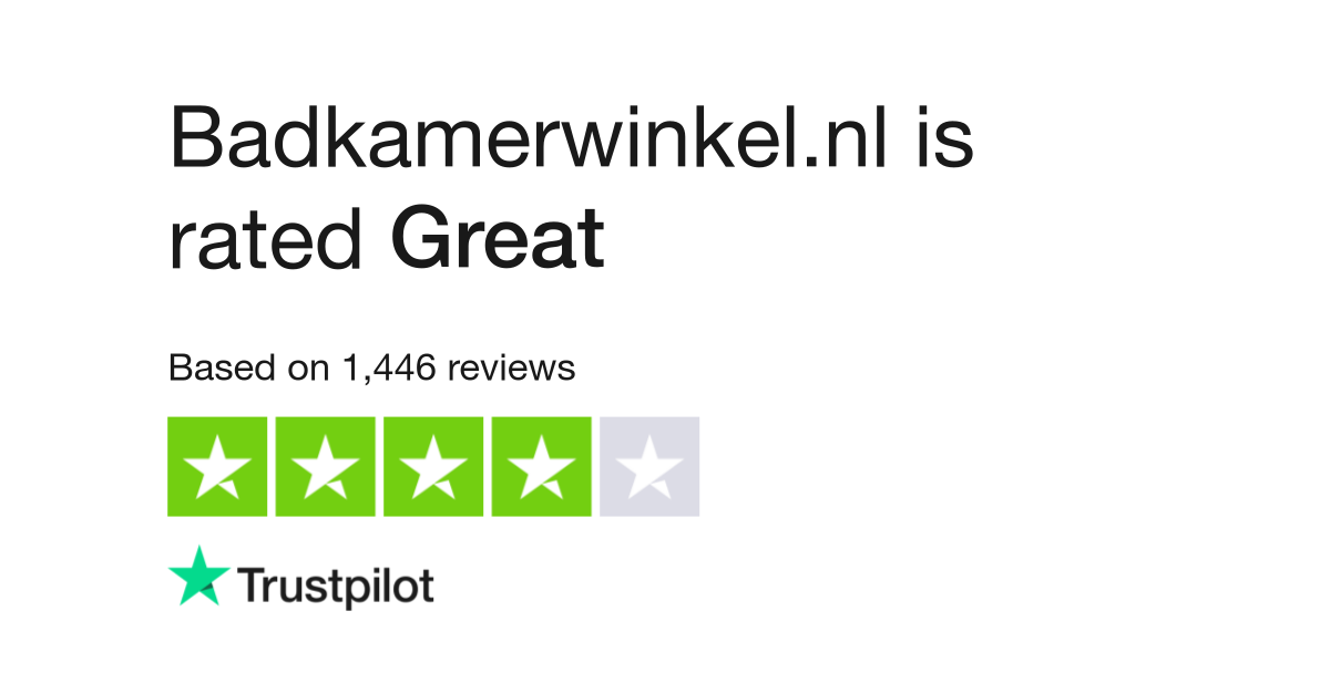Vegen Manoeuvreren Verdeelstuk Badkamerwinkel.nl Reviews | Read Customer Service Reviews of  badkamerwinkel.nl