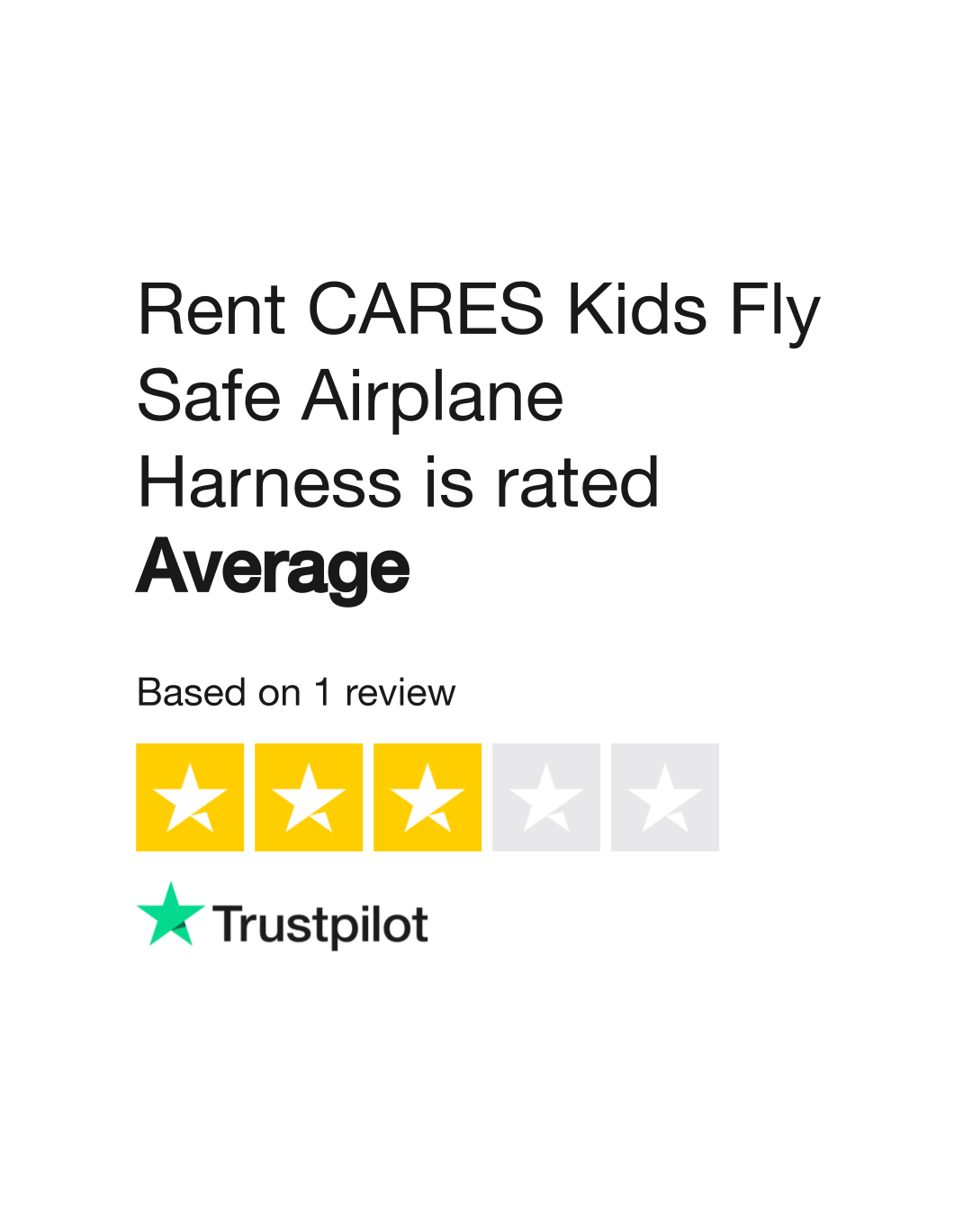 Rent CARES Kids Fly Safe Airplane Harness Reviews Read Customer Service Reviews of rentcares