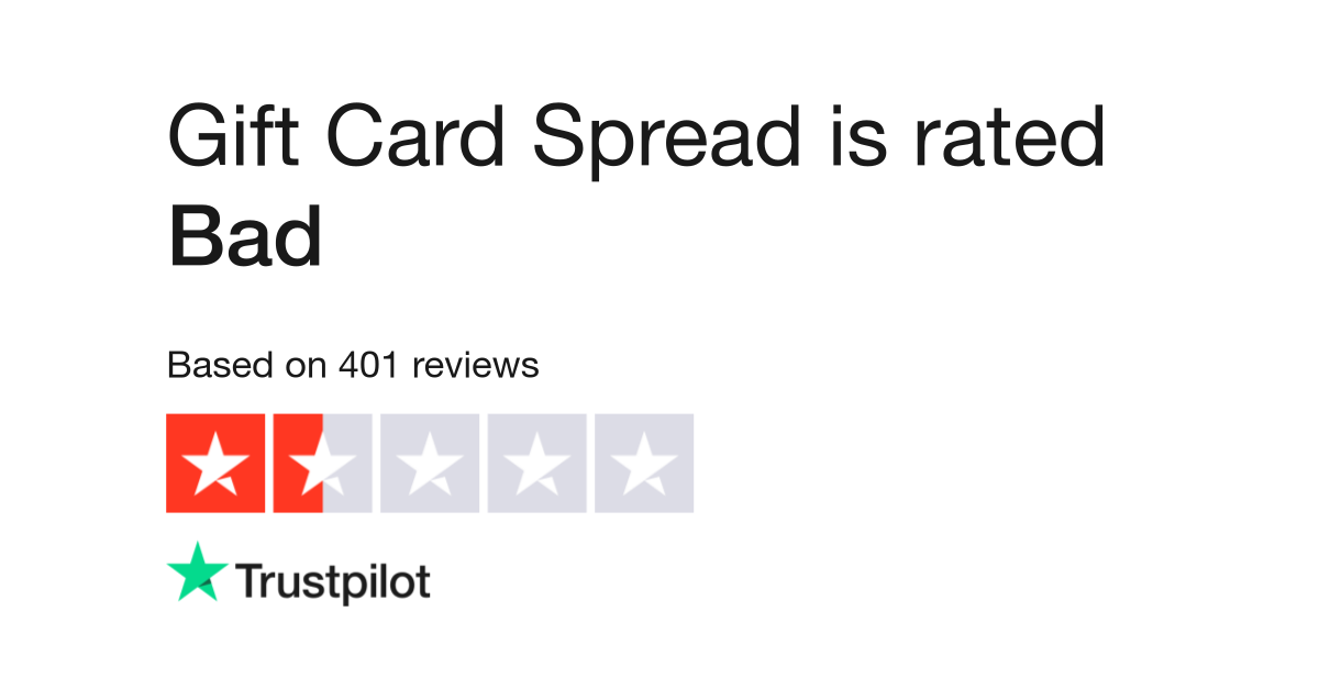 Gift Card Spread Reviews Read Customer Service Reviews Of Giftcardspread Com