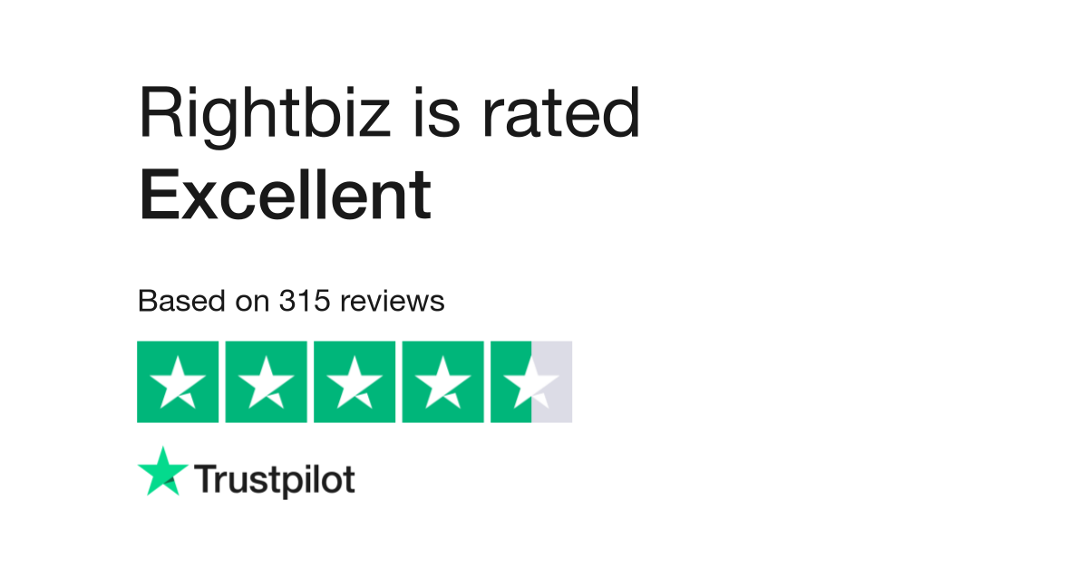 Read Customer Service Reviews of www.rightbiz.co.uk