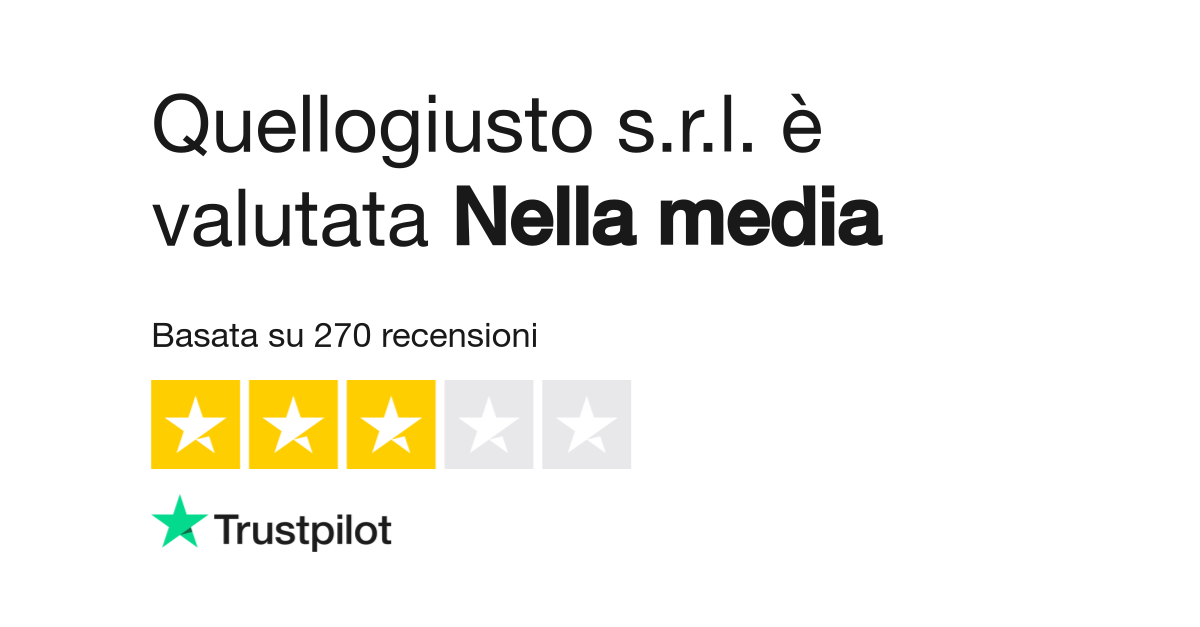 Quellogiusto s.r.l. Leggi le recensioni dei servizi di quellogiusto 2 di 13