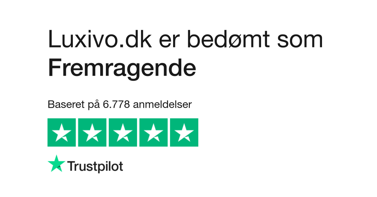Tilhører Prime mesterværk Anmeldelser af Luxivo.dk | Læs kundernes anmeldelser af luxivo.dk | 226 af  261