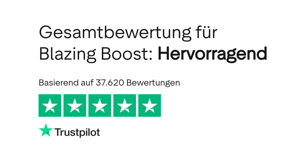 Bewertungen zu Blazing Boost Lesen Sie Kundenbewertungen zu