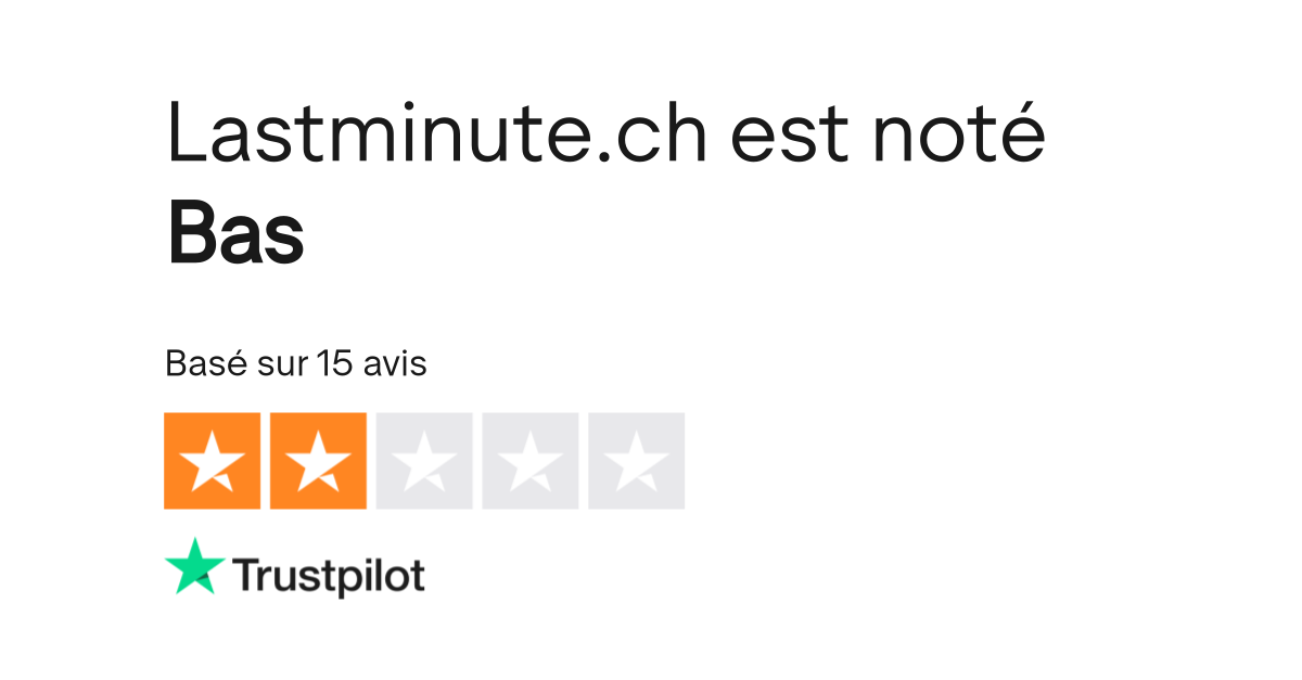 Pourquoi Mon Adresse Mail Est Invalide Avis de Lastminute.ch | Lisez les avis clients de lastminute.ch