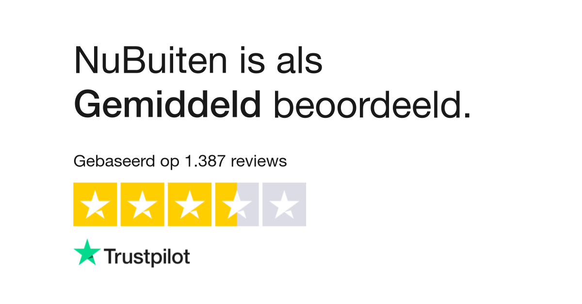 uitdrukken Crimineel terugbetaling NuBuiten reviews | Bekijk consumentenreviews over www.nubuiten.nl