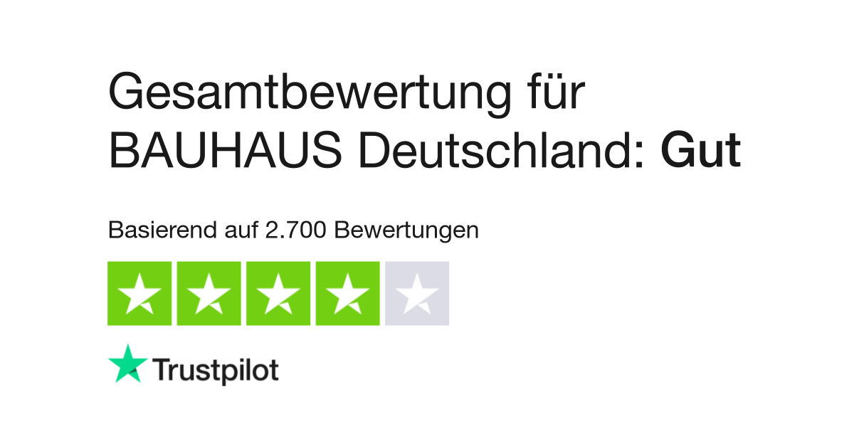 Bewertungen Zu Bauhaus Deutschland Lesen Sie Kundenbewertungen Zu Bauhaus Info