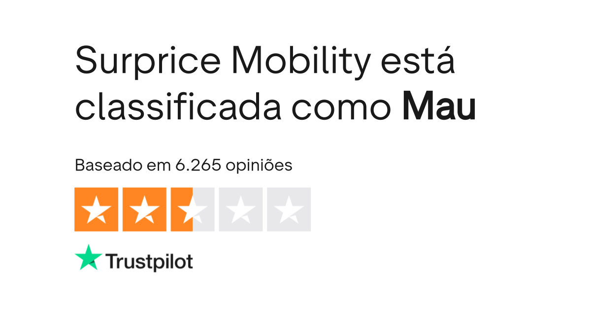 Opiniões sobre Surprice Car Rentals Leia opiniões sobre o serviço de 4 de 4