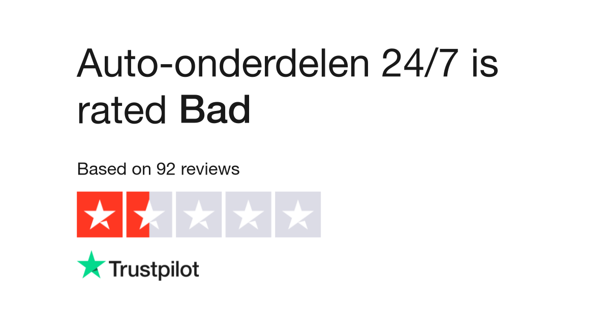 Auto-onderdelen 24/7 Reviews | Service Reviews of www.autoonderdelen24.nl