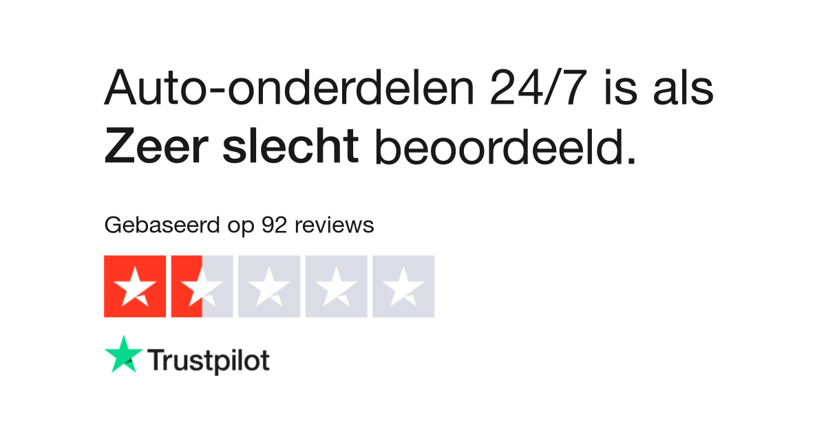 Goedkeuring draad Berg Vesuvius Auto-onderdelen 24/7 reviews | Bekijk consumentenreviews over www. autoonderdelen24.nl