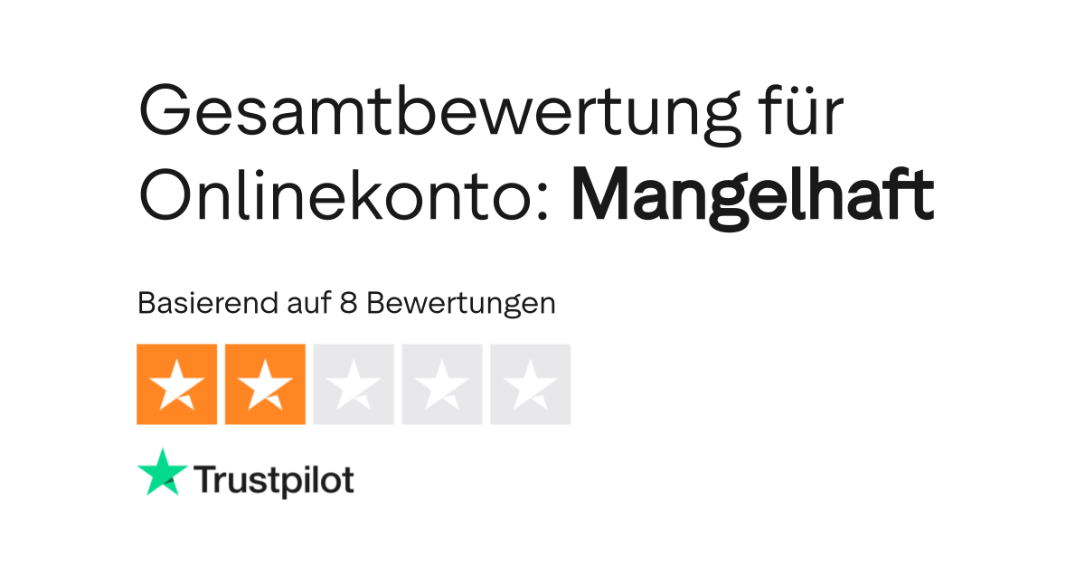 Bewertungen Zu Onlinekonto Lesen Sie Kundenbewertungen Zu Onlinekonto De