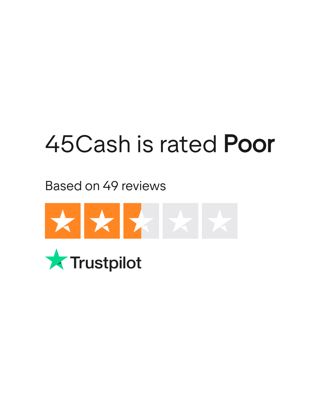 45Cash Reviews | Read Customer Service Reviews of 45cash.com