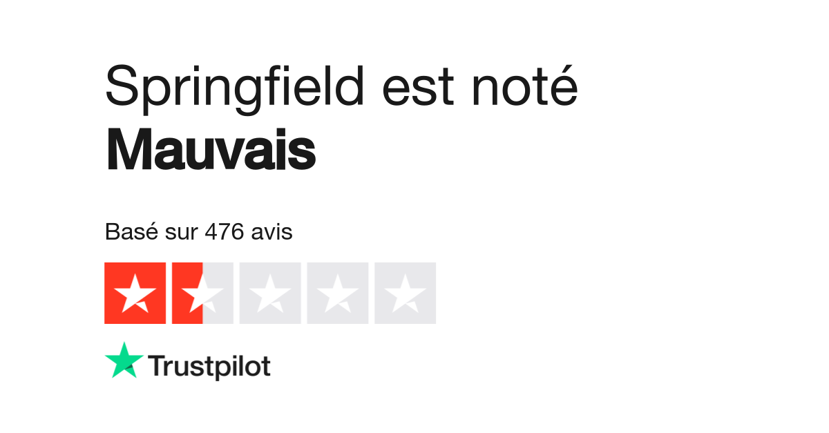 Avis de Springfield Lisez les avis marchands de myspringfield