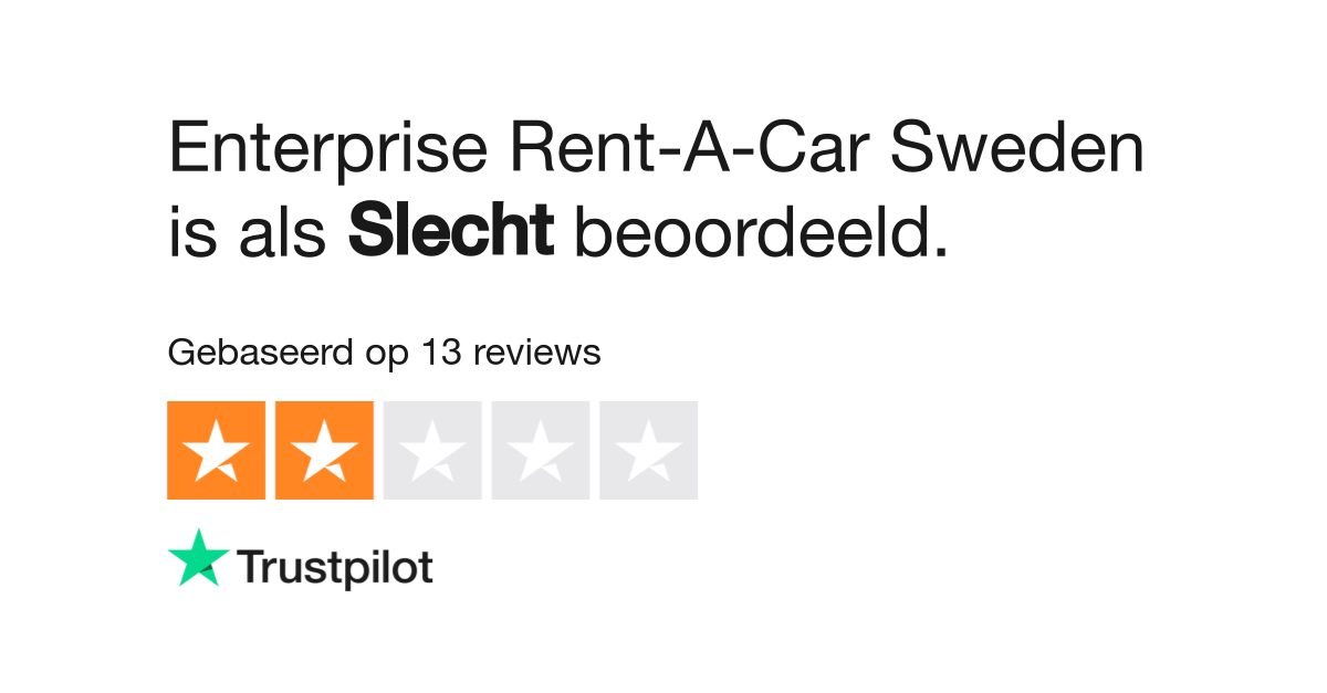 Enterprise RentACar Sweden reviews Bekijk consumentenreviews over