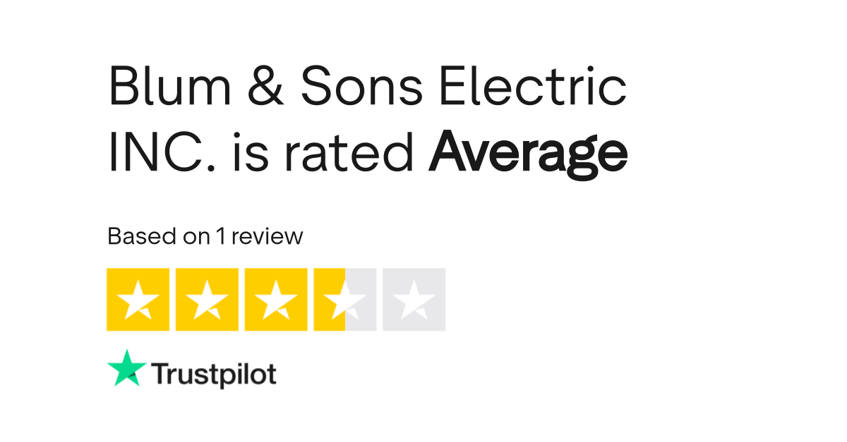 Blum & Sons Electric INC. Reviews Read Customer Service Reviews of