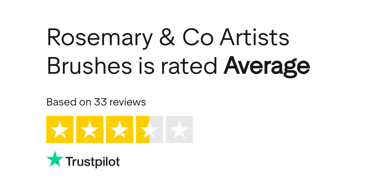 Rosemary & Co Artists Brushes Reviews Read Customer Service Reviews