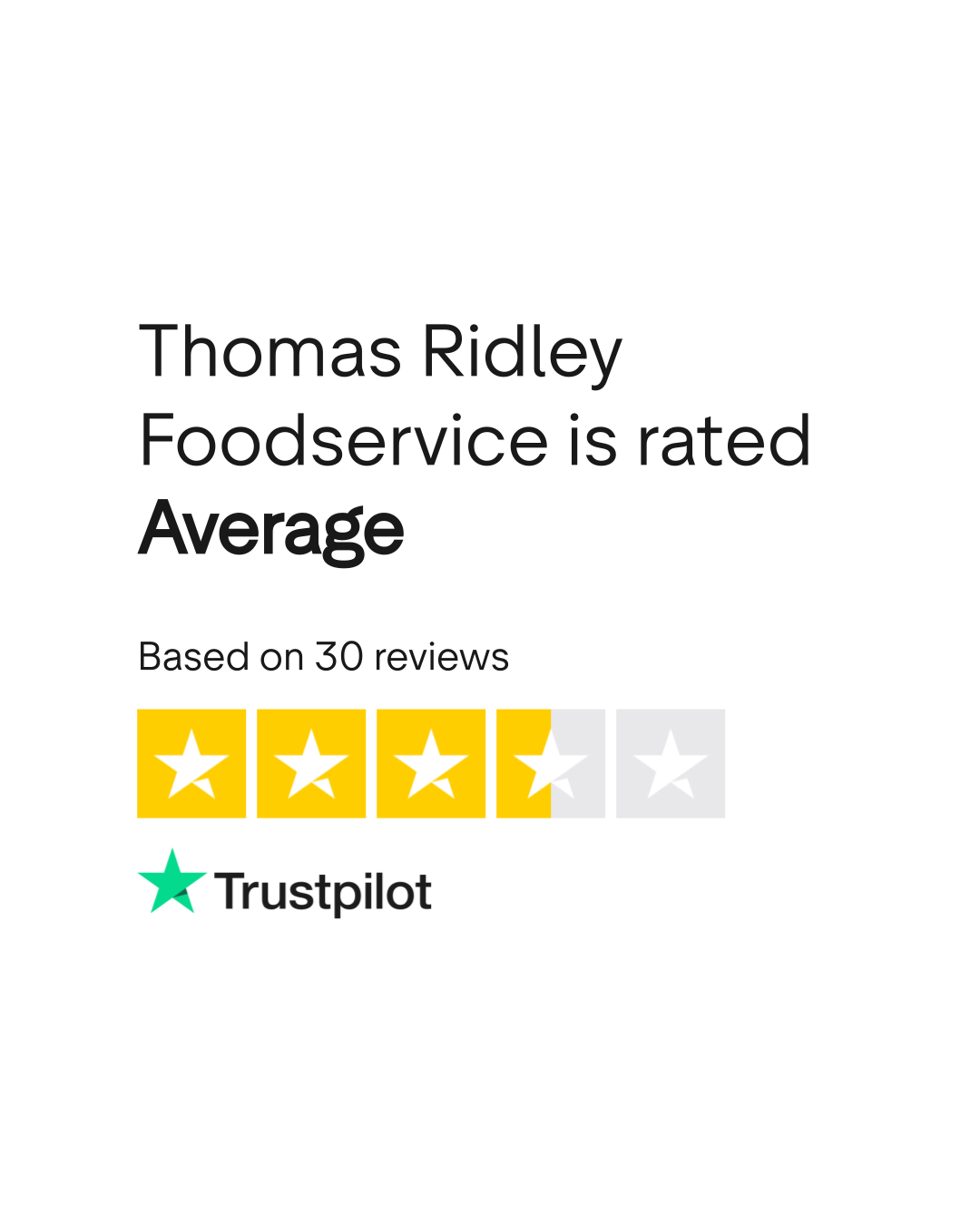 Thomas Ridley Foodservice Reviews Read Customer Service Reviews of thomasridley.co.uk