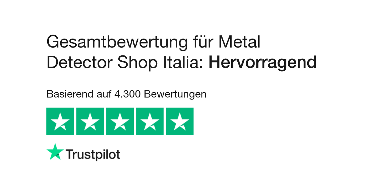 Bewertungen zu Metal Detector Shop Italia  Lesen Sie Kundenbewertungen zu  detectorshop.it