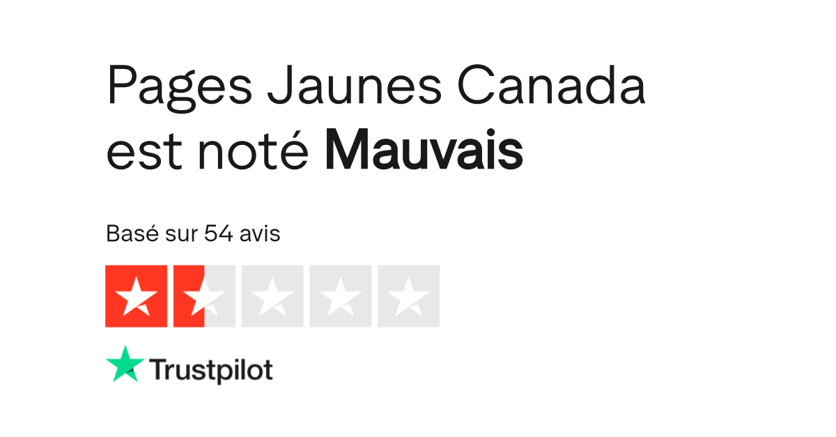 Avis de Pages Jaunes Canada Lisez les avis marchands de pagesjaunes.ca