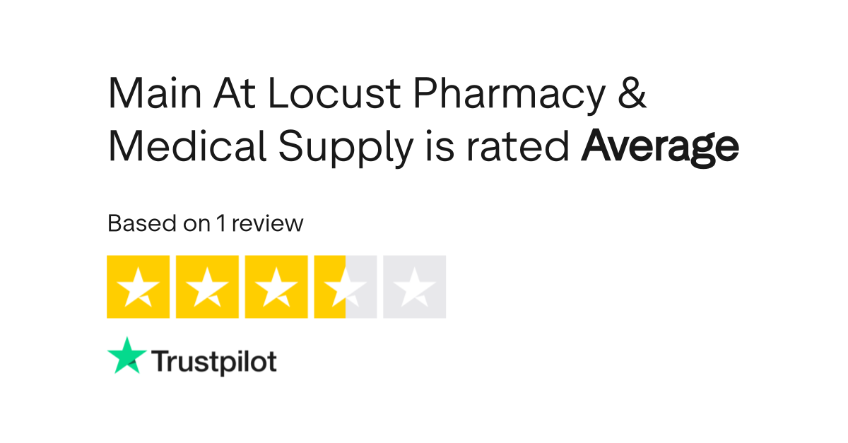 Main At Locust Pharmacy & Medical Supply Reviews Read Customer