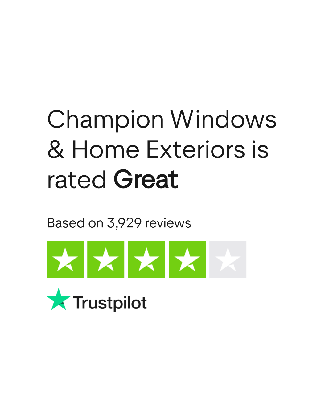 Champion Windows & Home Exteriors Reviews Read Customer Service