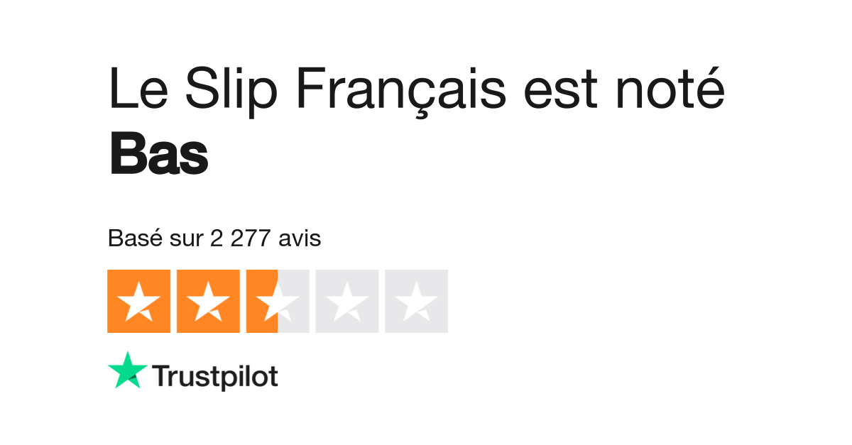 Avis de Le Slip Francais Lisez les avis marchands de www.leslipfrancais