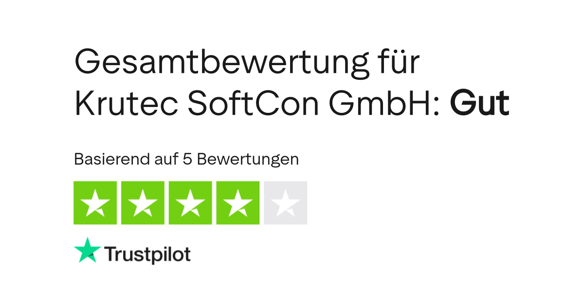 Bewertungen Zu Krutec Softcon Gmbh Lesen Sie Kundenbewertungen Zu Krutec De