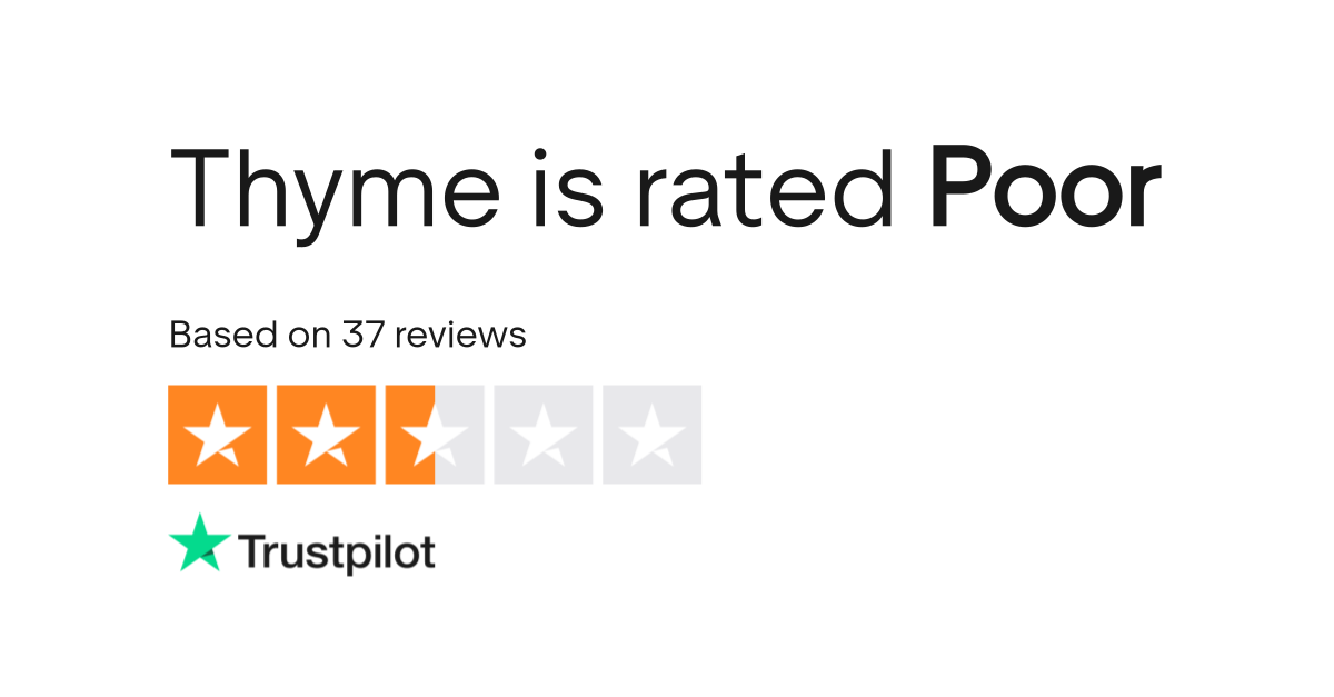 Thyme Reviews Read Customer Service Reviews of itsthyme.co.uk