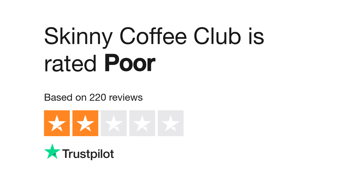 Skinny Coffee Club Reviews Read Customer Service Reviews Of Skinnycoffeeclub Com