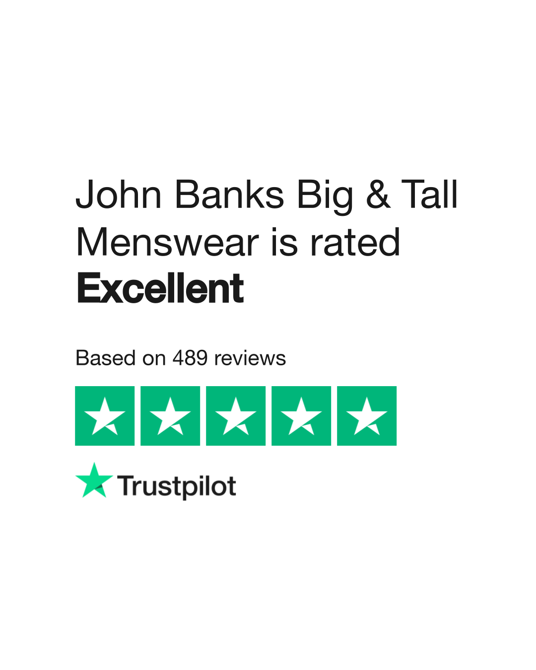 John banks big and clearance tall menswear