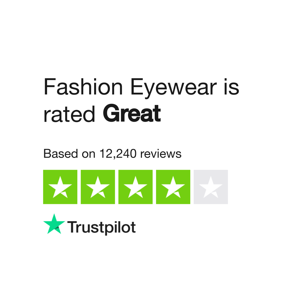 Trustpilot sales fashion eyewear