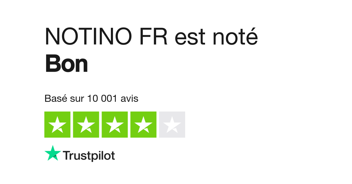 Avis de NOTINO FR Lisez les avis marchands de notino.fr
