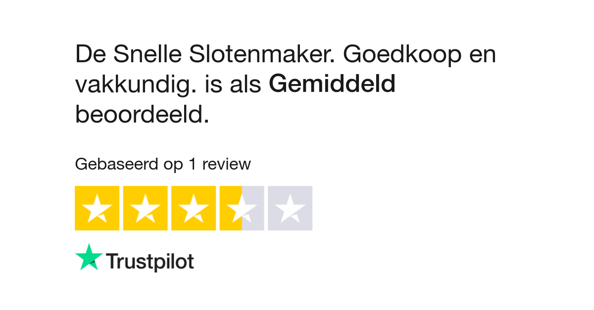 Groet suspensie zeewier De Snelle Slotenmaker. Goedkoop en vakkundig. reviews | Bekijk  consumentenreviews over snelleslotenmaker.nl