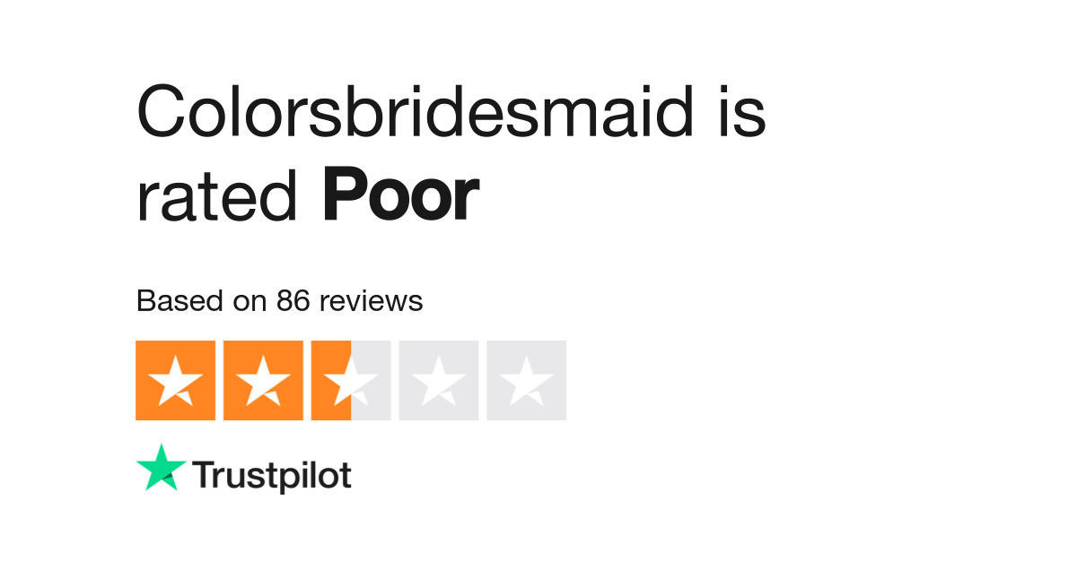 Colorsbridesmaid Reviews Read Customer Service Reviews of www. colorsbridesmaid 2 of 5