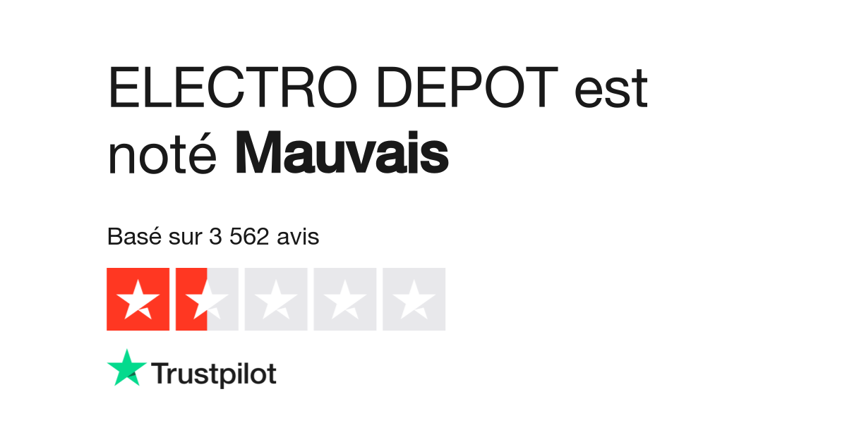 Avis de ELECTRO DEPOT  Lisez les avis marchands de www