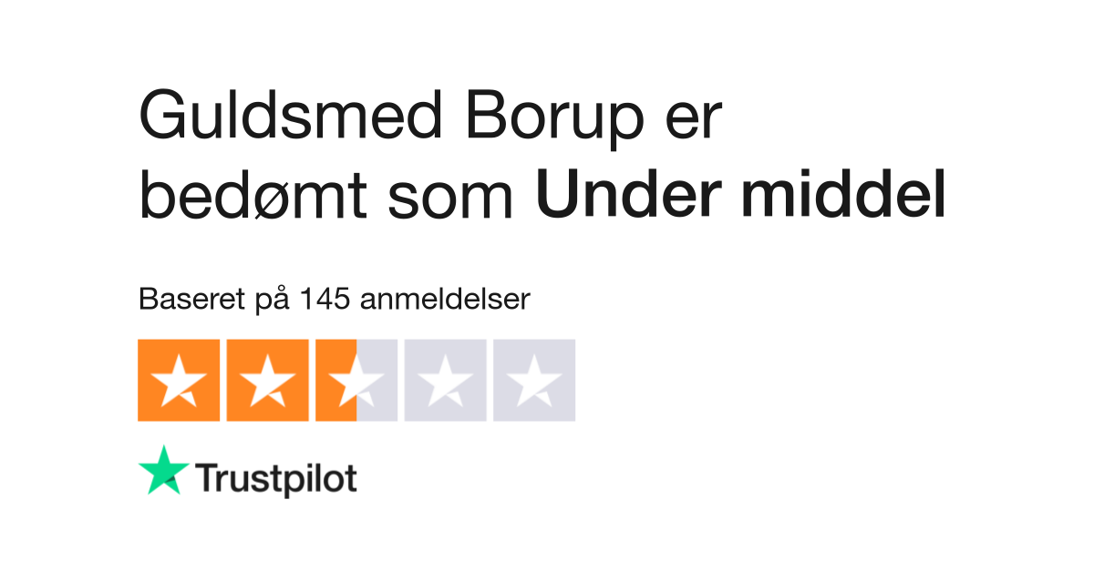 uøkonomisk Hovedløse en gang Anmeldelser af Guldsmed Borup | Læs kundernes anmeldelser af  guldsmedborup.dk