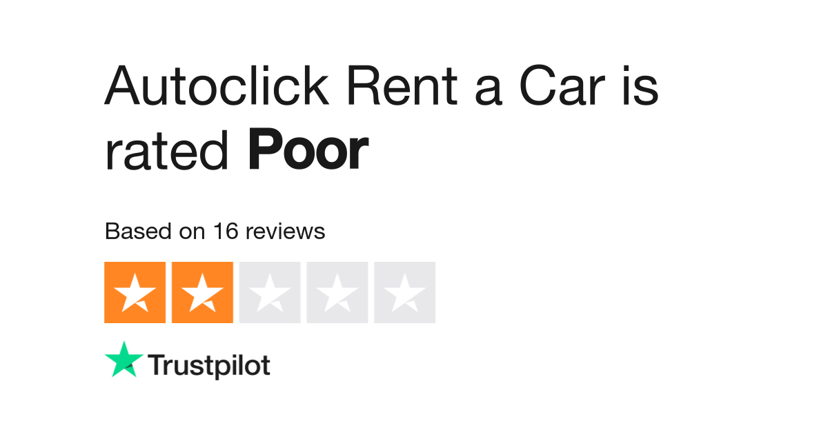 Autoclick Rent A Car Reviews Read Customer Service Reviews Of Autoclick Co Uk