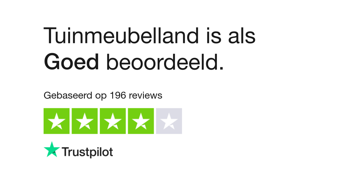 Ontvangst droogte ticket Tuinmeubelland reviews | Bekijk consumentenreviews over www.tuinmeubelland .nl