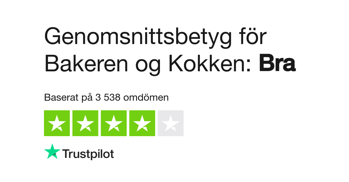 Bagaren Och Kocken Trustpilot