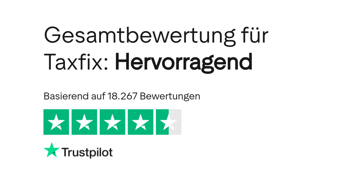 Bewertungen zu Taxfix Lesen Sie Kundenbewertungen zu taxfix.de