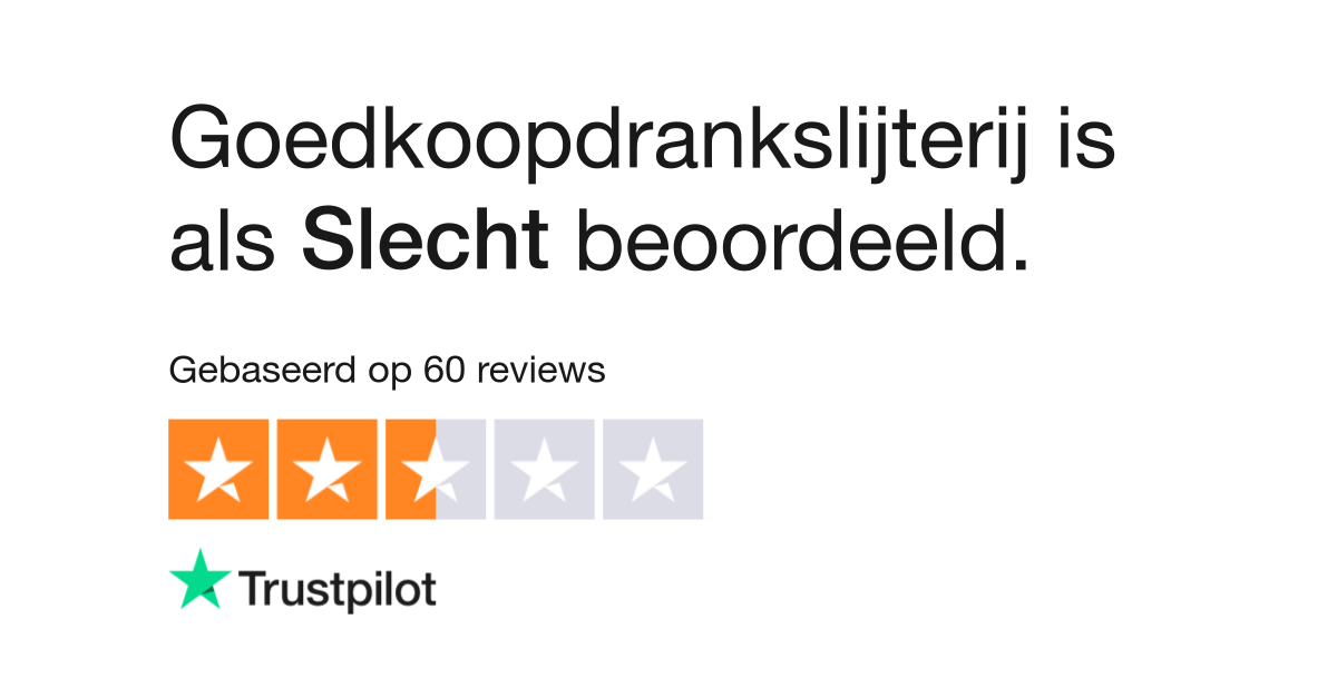 Oproepen Trouwens bewijs Goedkoopdrankslijterij reviews | Bekijk consumentenreviews over  goedkoopdrankslijterij.nl
