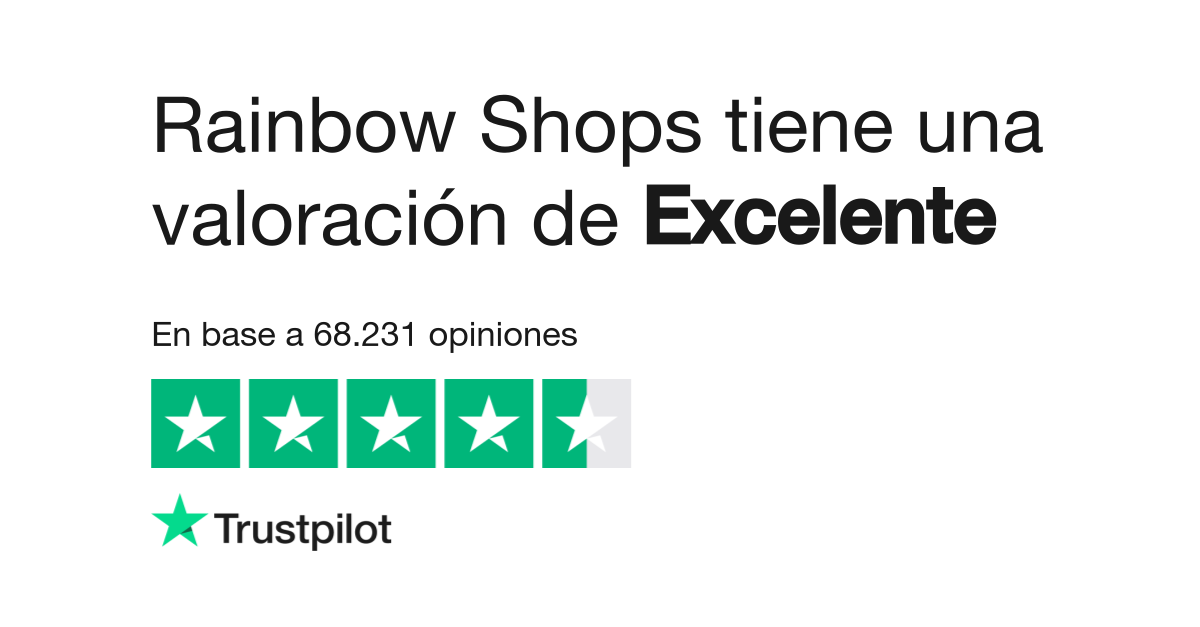 Opiniones sobre Rainbow Shops Lee las opiniones sobre el